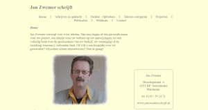 Jan Zwemer Schrijft